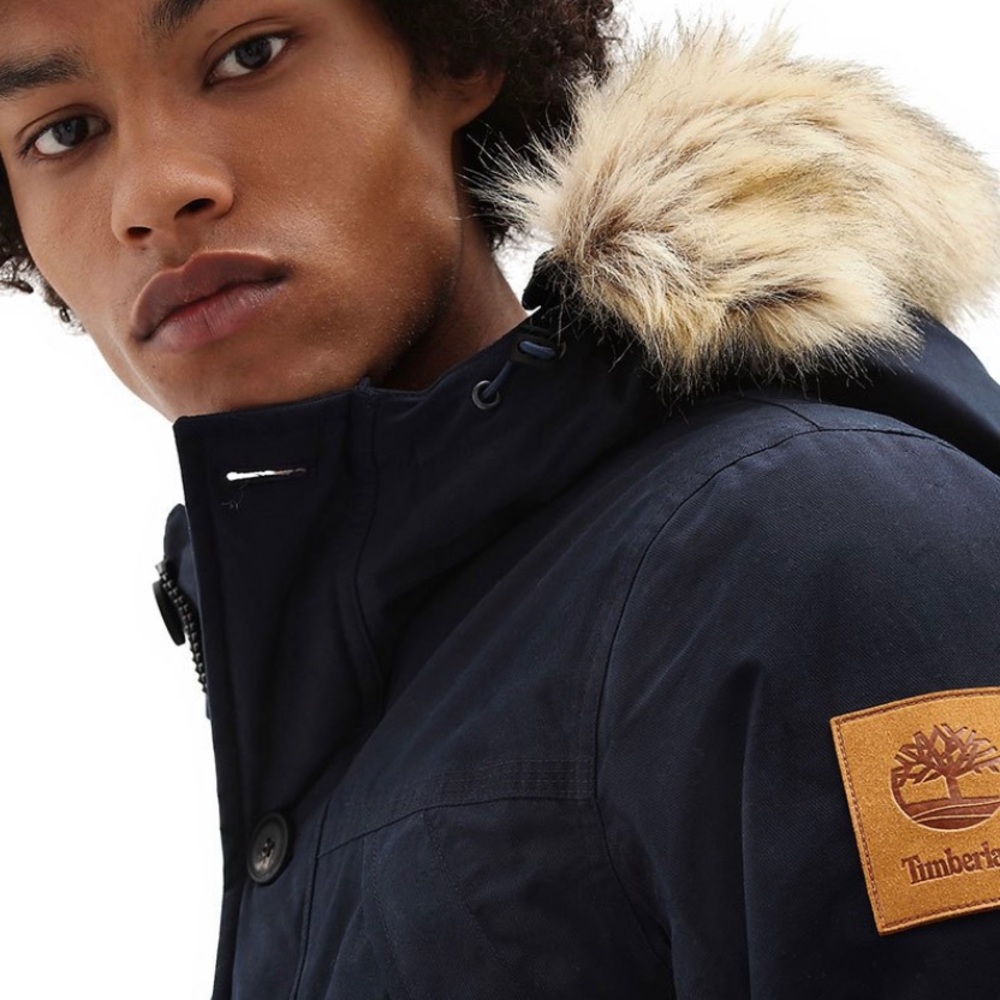 Timberland Scar Ridge Men Parka Downfree Dark Blue - Picture 6 of 10